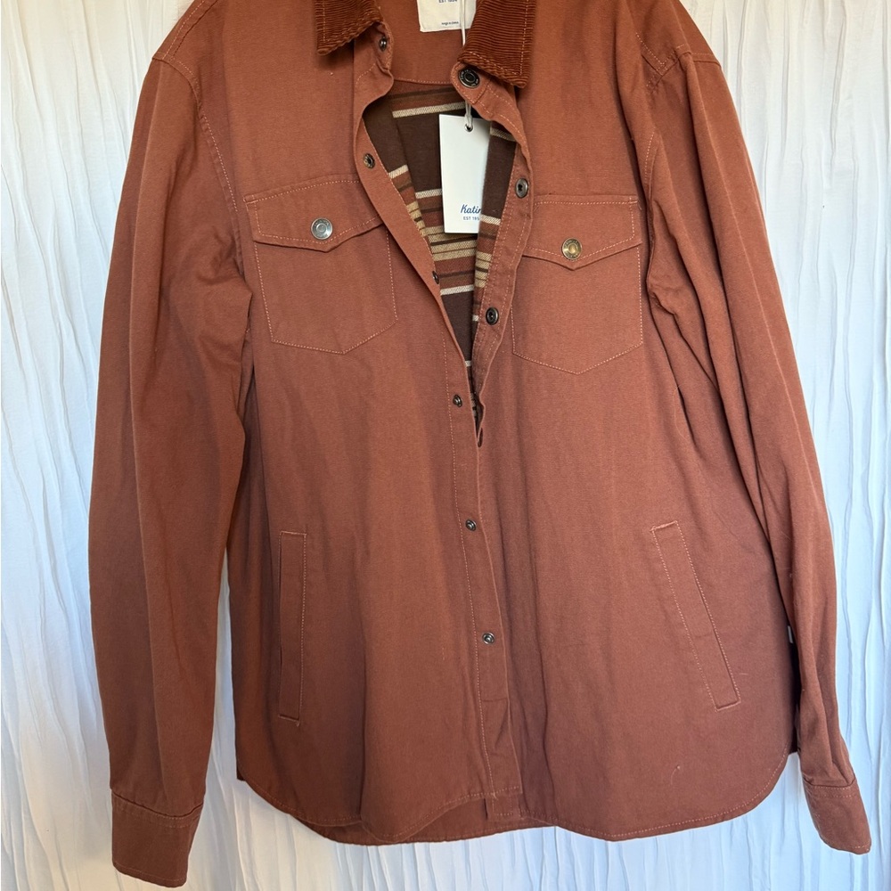 Katin NWT Rust Button-Up Jacket